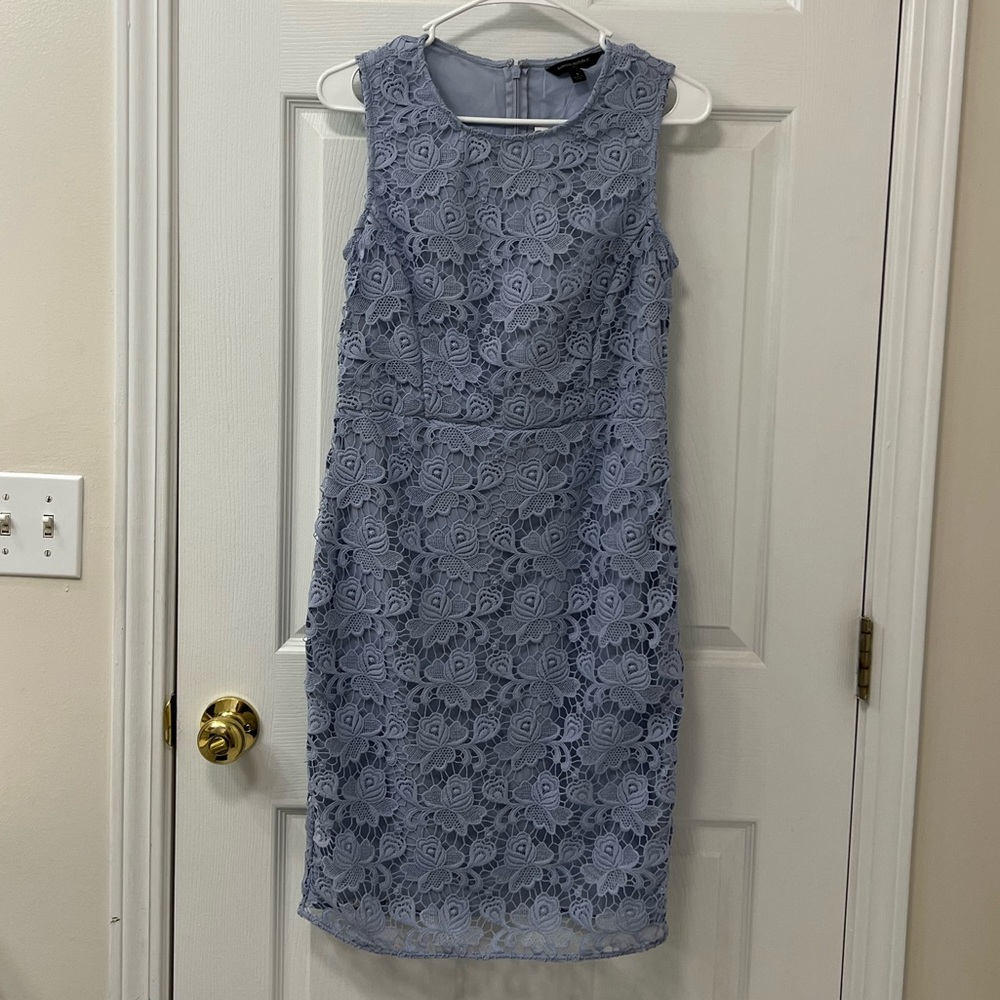 Baby blue lace dress